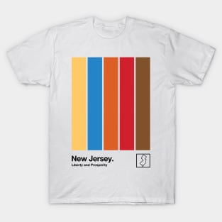 New Jersey // Original Minimalist Artwork Design T-Shirt